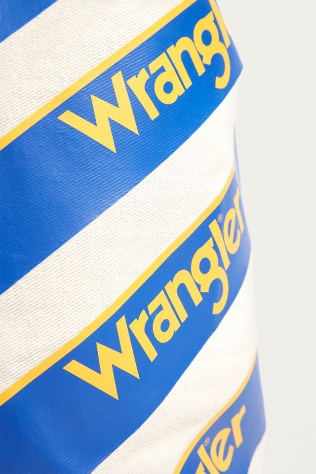 Wrangler Blue and Yellow Beach Bag #4