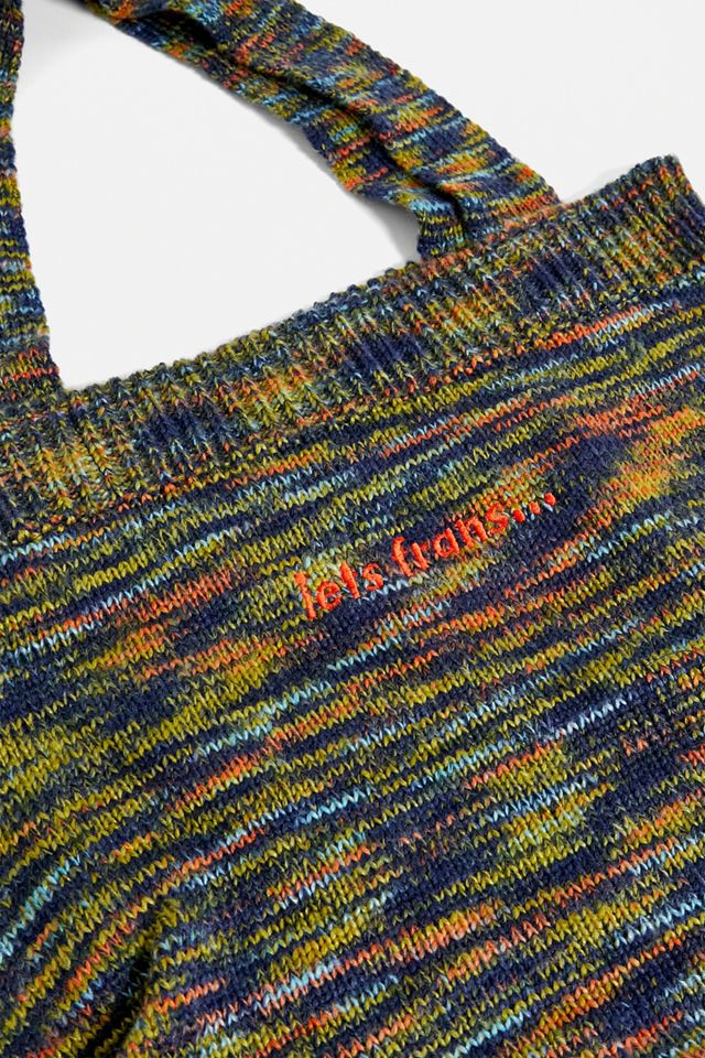 iets frans... – Tragetasche aus Strick im Spacedye-Look #1