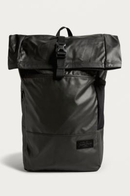 Eastpak macnee 24l roll on sale top coated backpack in black