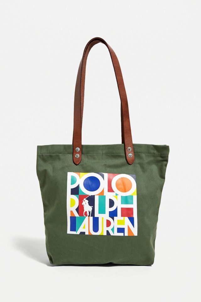 Polo Ralph Lauren - Sac fourre-tout en toile imprimé olive #3