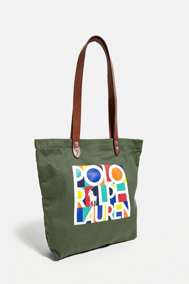 Polo Ralph Lauren - Sac fourre-tout en toile imprimé olive #4
