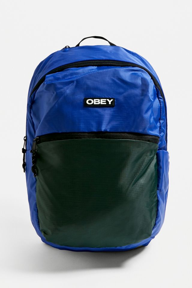OBEY Commuter Blue Daypack Backpack | Urban Outfitters UK