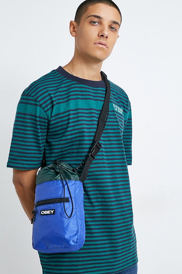 OBEY Commuter Blue Cinch Bag | Urban Outfitters UK