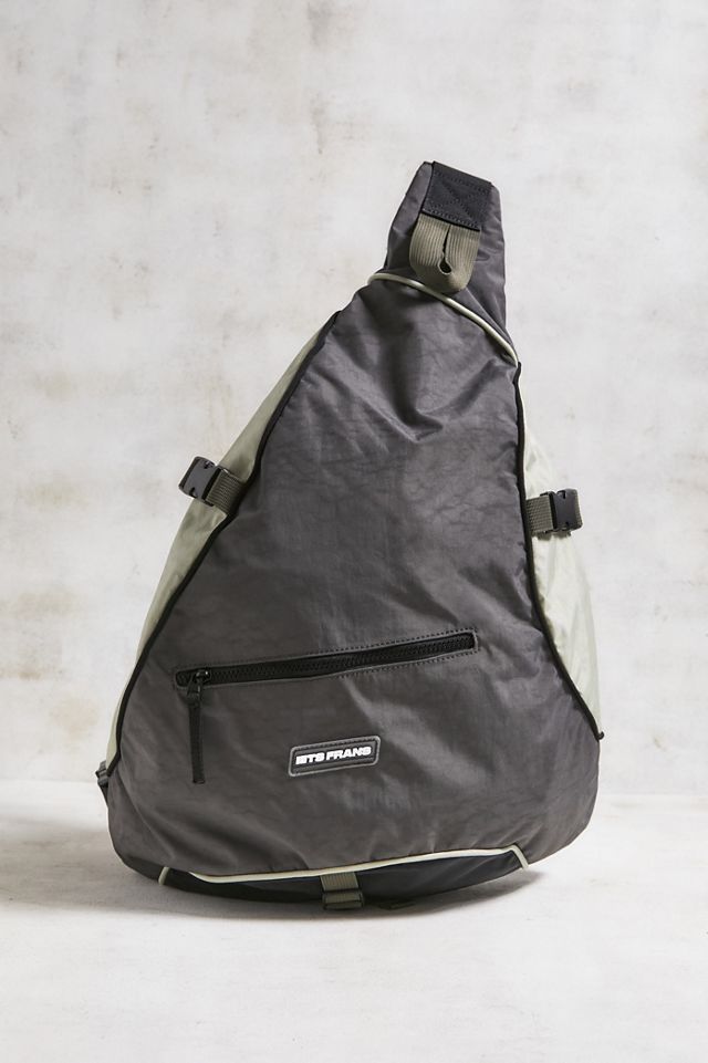 iets frans... Grey One Shoulder Utility Backpack #1