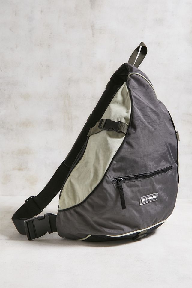 iets frans... Grey One Shoulder Utility Backpack #2