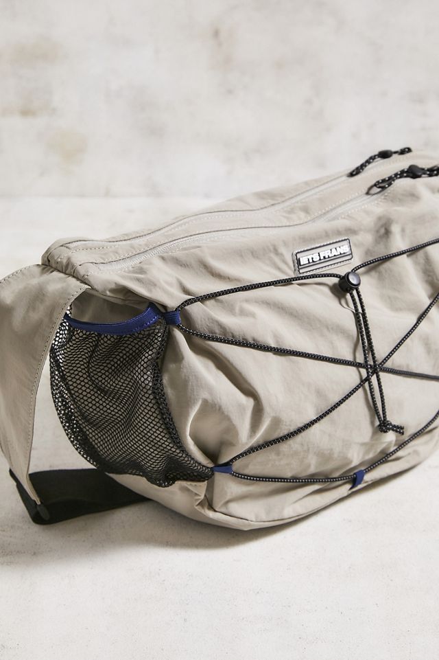 iets frans... – Umhängetasche in Taupe mit Gummizug #3