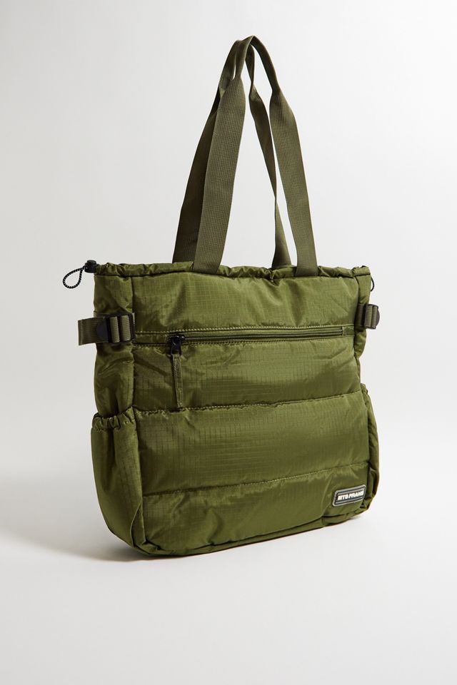 iets frans... Khaki Grid Tote Bag #1