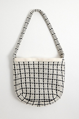 Loom Ecru Knit Sling Bag - Ivory at Urban Outfitters