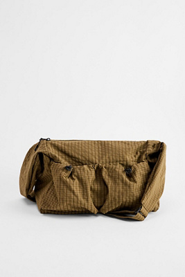 Ayker Khaki Check Sling Crossbody Bag - Khaki at Urban Outfitters