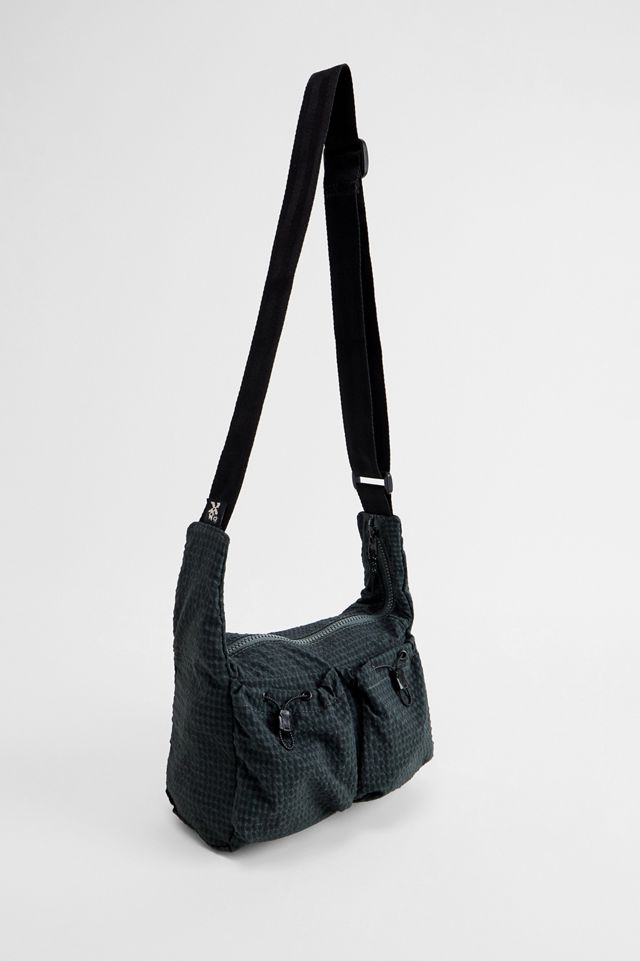 Bolso Bandolera Ayker de Cuadros en Color Verde Azulado #1