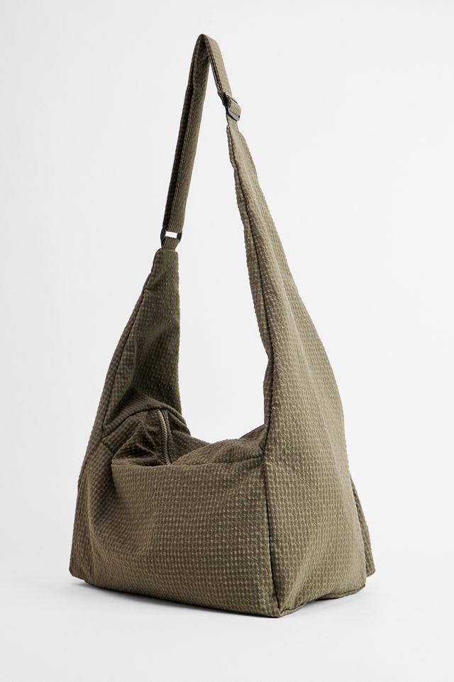 Ayker Khaki Check Sling Crossbody Bag #2