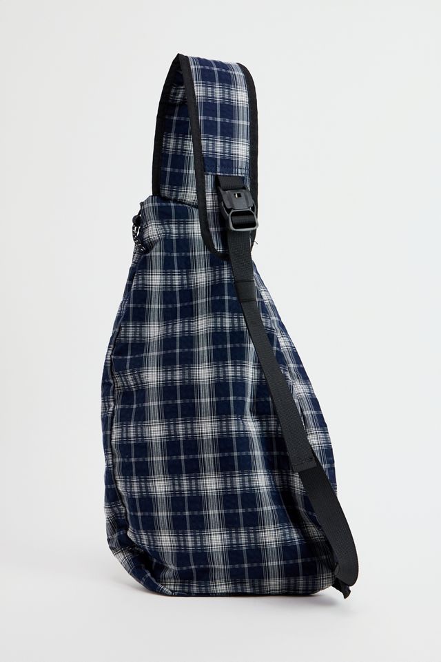 Sac à dos à une bretelle à carreaux bleu marine iets frans... #3