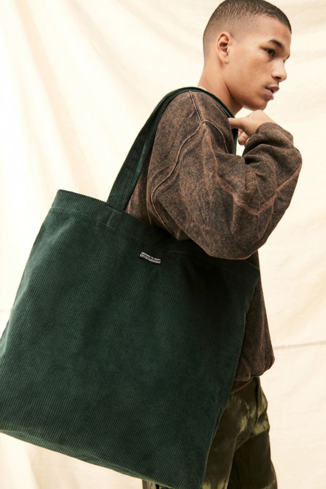 Urban Outfitters Uo Green Corduroy Tote Bag for Men