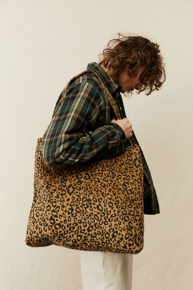 leopard tote bag