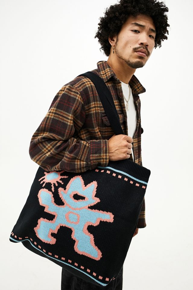 UO Nomad Black Knitted Tote Bag 