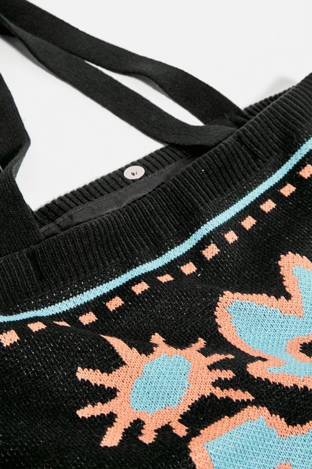 UO Nomad Black Knitted Tote Bag  #3