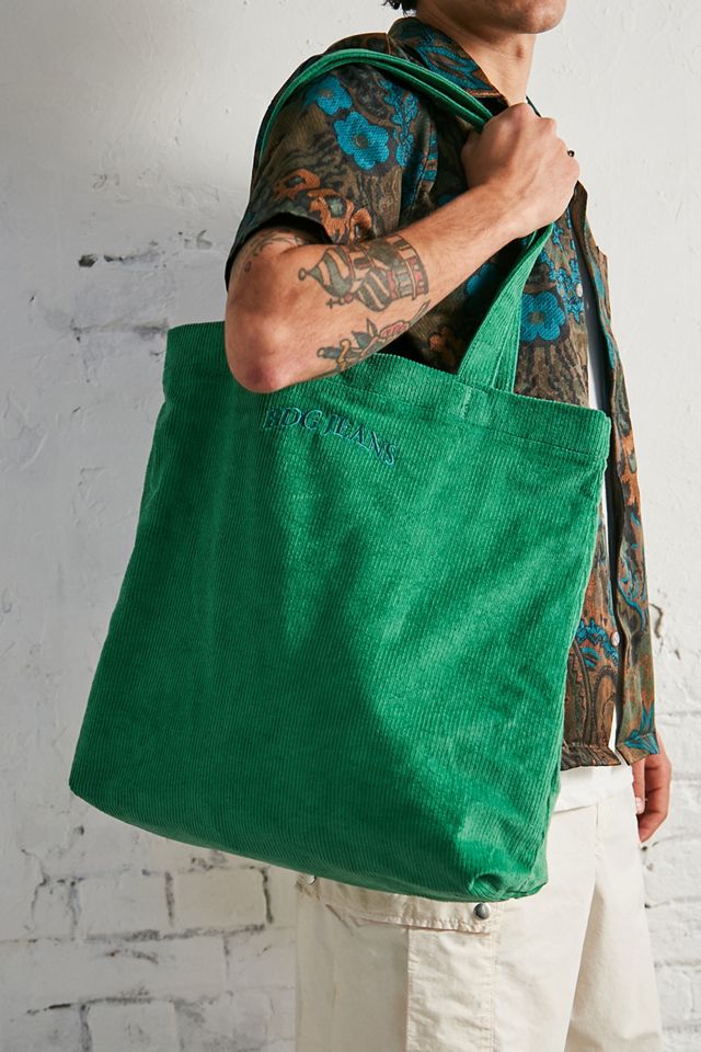 BDG Green Corduroy Tote Bag Urban Outfitters UK