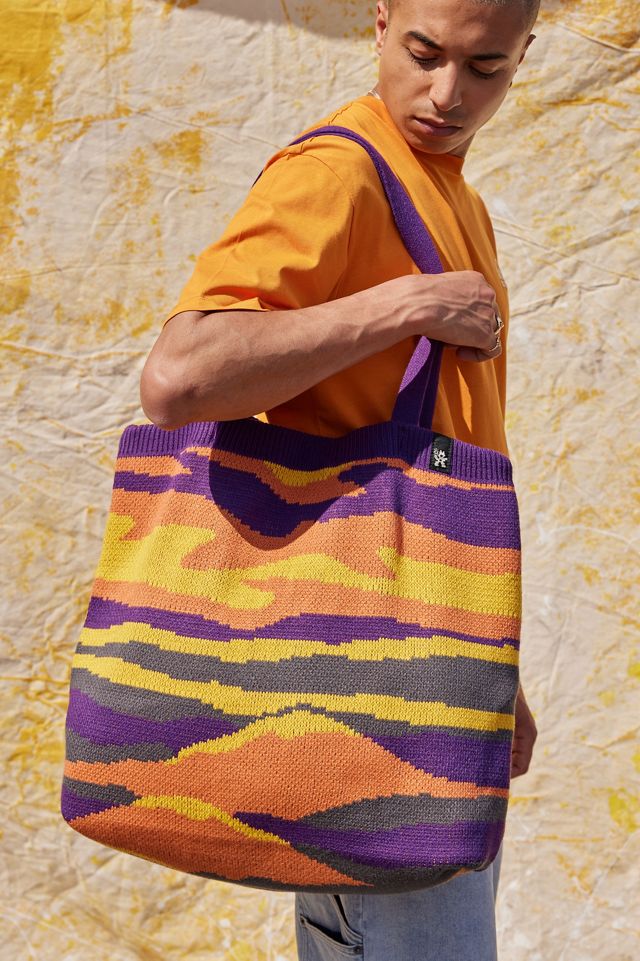 UO Nomad Large Landscape Knit Tote Bag Urban Outfitters UK