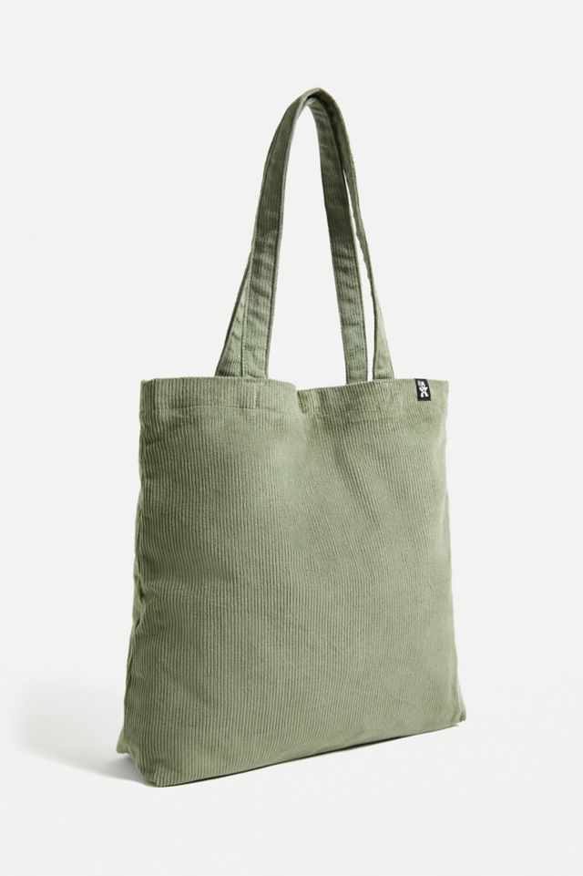 UO Nomad Green Corduroy Tote Bag