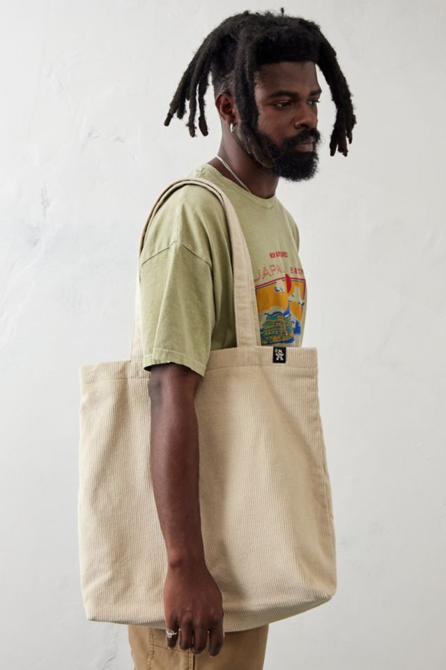 Tethtera Ecru Corduroy Tote Bag