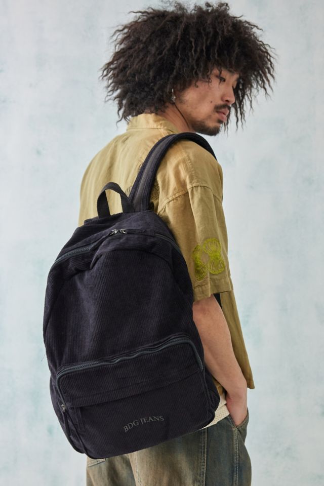 BDG Black Corduroy Backpack