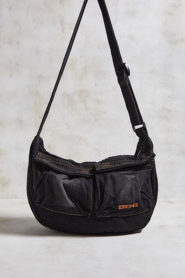 BDG – Umhängetasche in Schwarz aus Jeansstoff #3