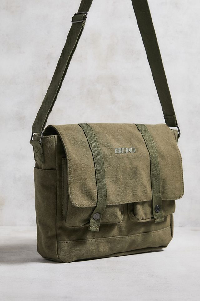 BDG Tan Canvas Messenger Bag #2
