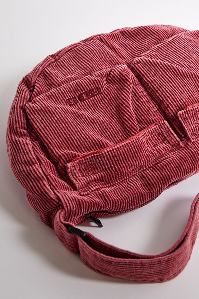 BDG borsa a tracolla in velluto a coste rosso #1