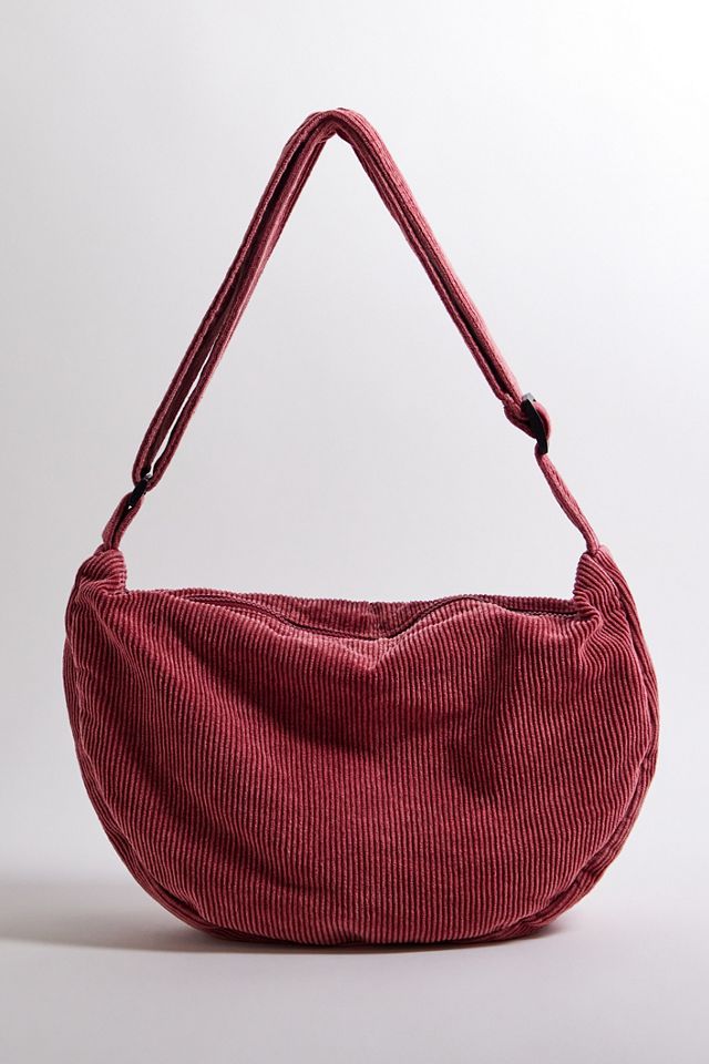 BDG borsa a tracolla in velluto a coste rosso #4