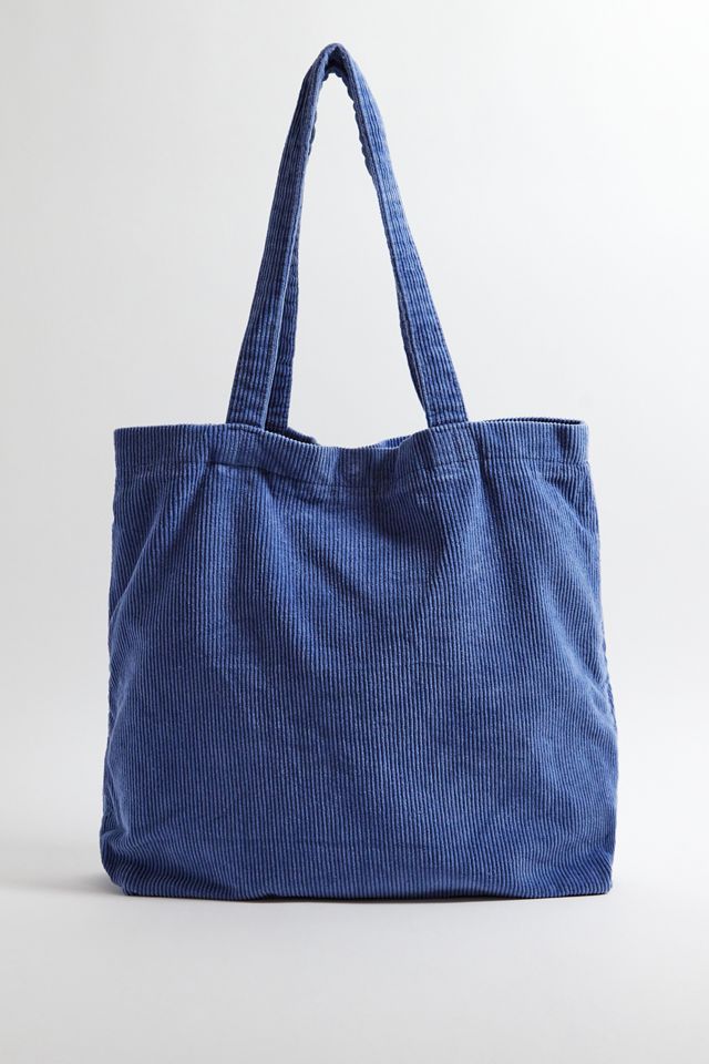 UO Blue Koi Corduroy Tote Bag  #3