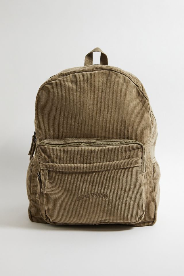 BDG Green Corduroy Backpack Urban Outfitters UK