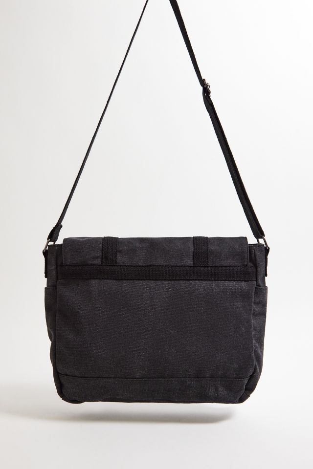 BDG Black Canvas Messenger Bag