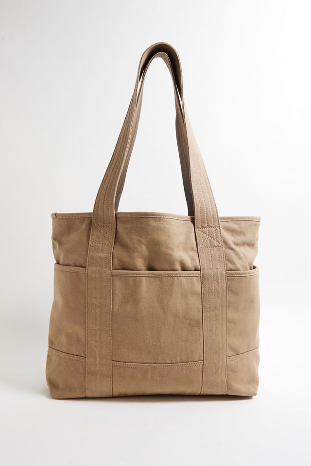 BDG Ecru Workwear Tote Bag #4