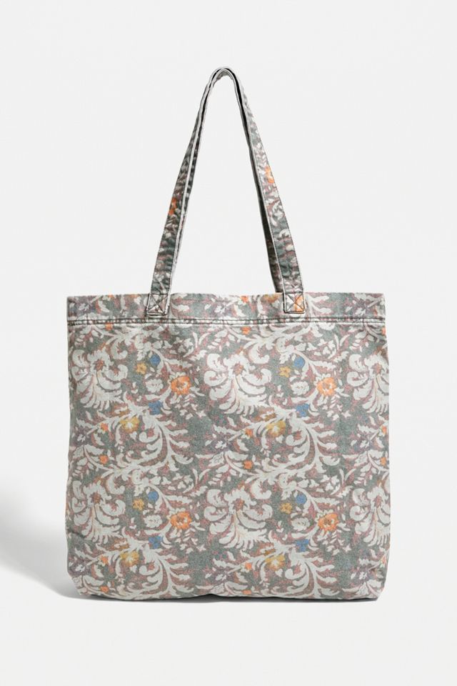 Sac fourre-tout en denim délavé à fleurs BDG #2