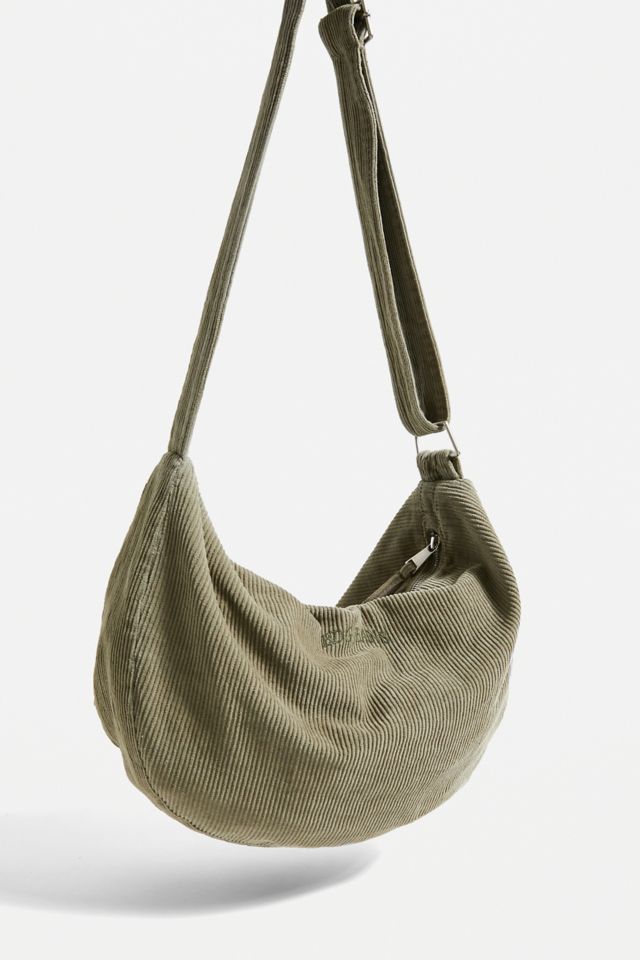 BDG Green Chunky Strap Corduroy Sling Bag Urban Outfitters UK