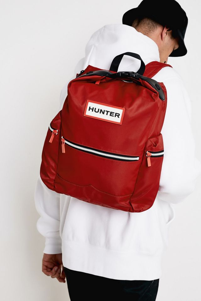 Hunter Dark Red Clip Top Backpack | Urban Outfitters UK