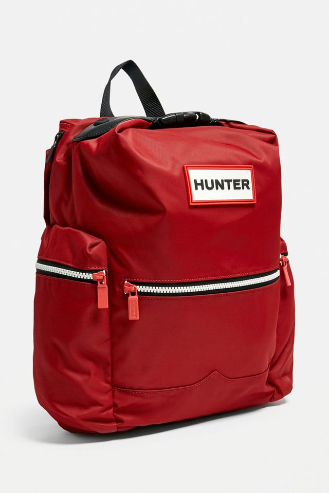 Hunter Dark Red Clip Top Backpack | Urban Outfitters UK