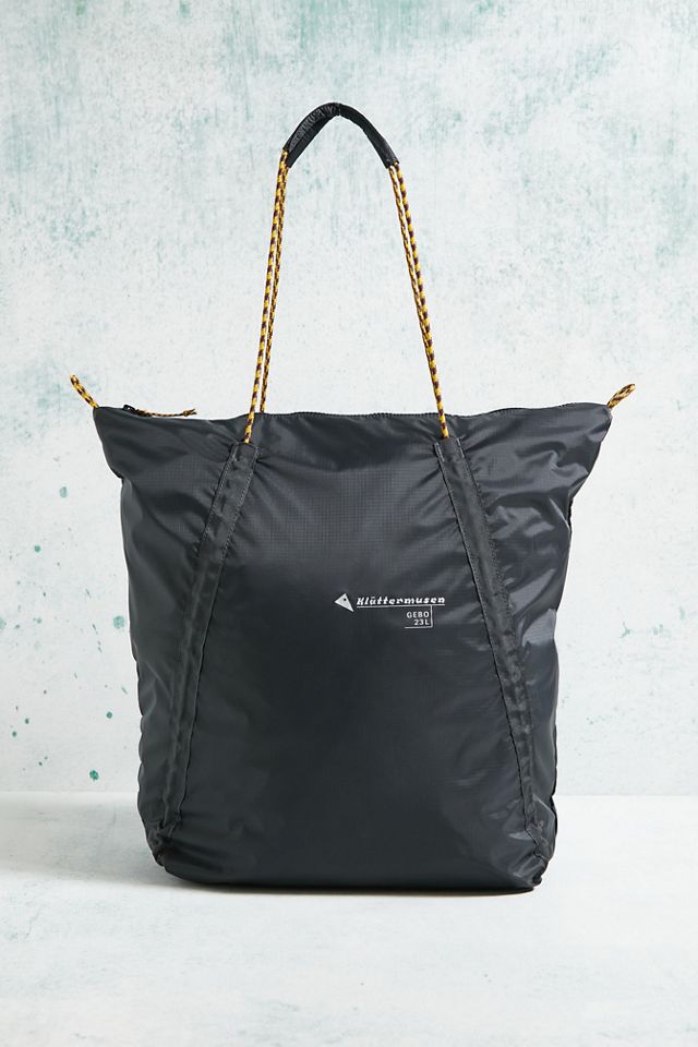 Klattermusen Black Gebo Tote Bag Urban Outfitters UK
