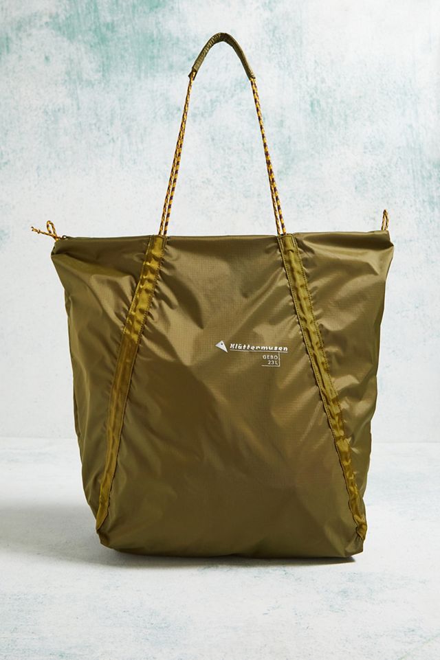 Klättermusen Olive Gebo Tote Bag Urban Outfitters UK