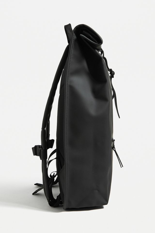 Rains Black Rolltop Rucksack #3