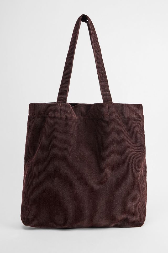 Ayker Brown Corduroy Tote Bag #3