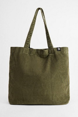 Sac fourre-tout en velours côtelé vert en taille: TAILLE UNIQUE - Ayker - Modalova