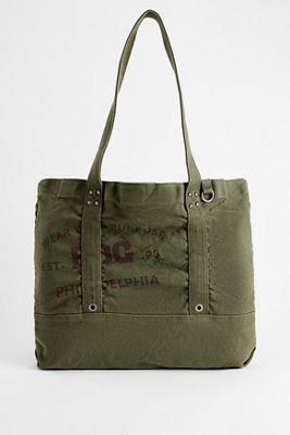 Borsa Tote in Tela con Stampa BDG