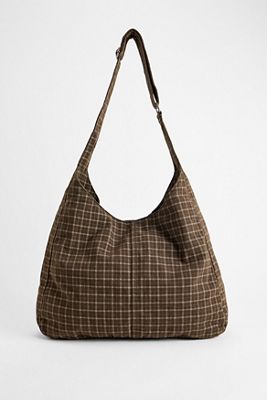 Borsa a Tracolla UO Brown Jackson Check