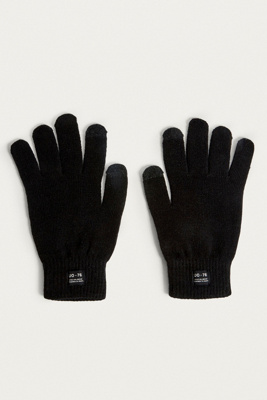 GLOVES MAGIC Guanti Uomo In Acrilico Nero, Caldi E Elastici, Taglia Unica (R)