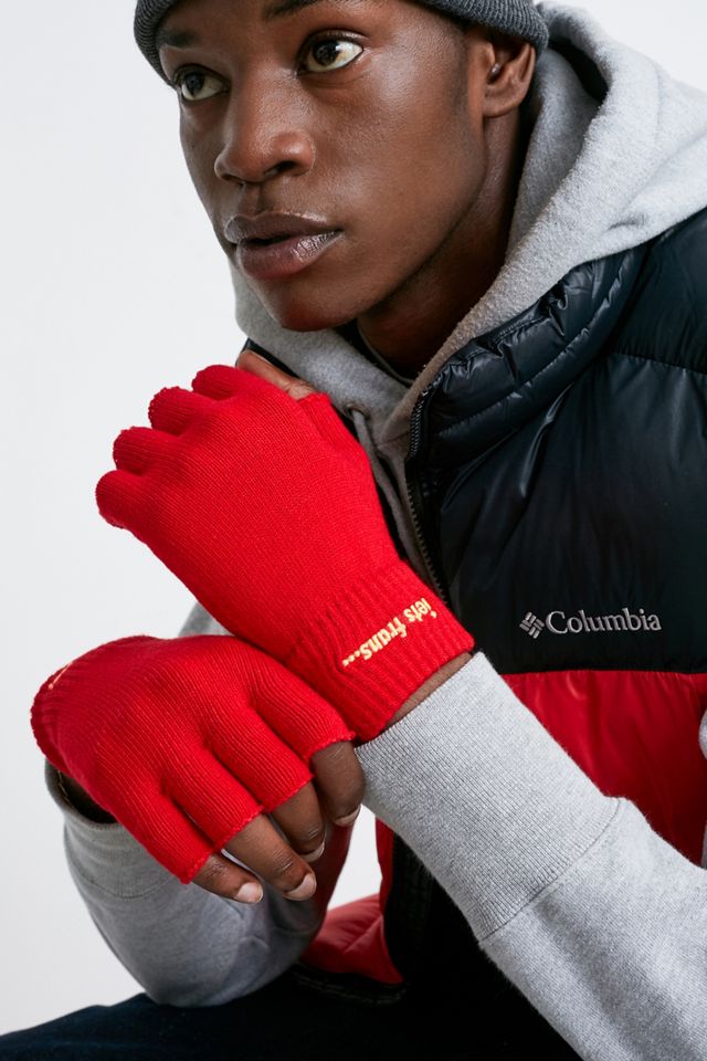 iets frans… Red Fingerless Gloves Urban Outfitters UK