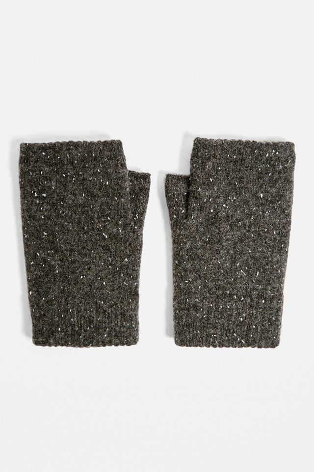 Urban Outfitters – Chenille gefütterte fingerlose Handschuhe #2