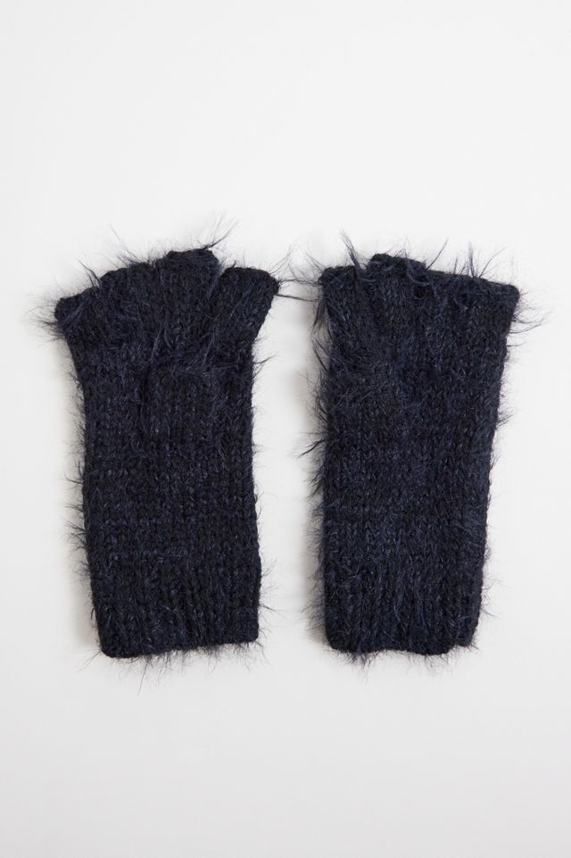 iets frans... Navy Fingerless Gloves #1