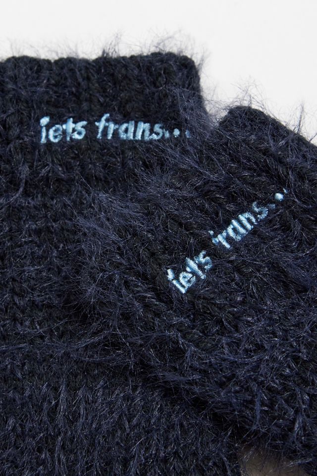 iets frans... Navy Fingerless Gloves #2