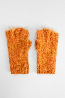 UO Orange Fingerlose Handschuhe